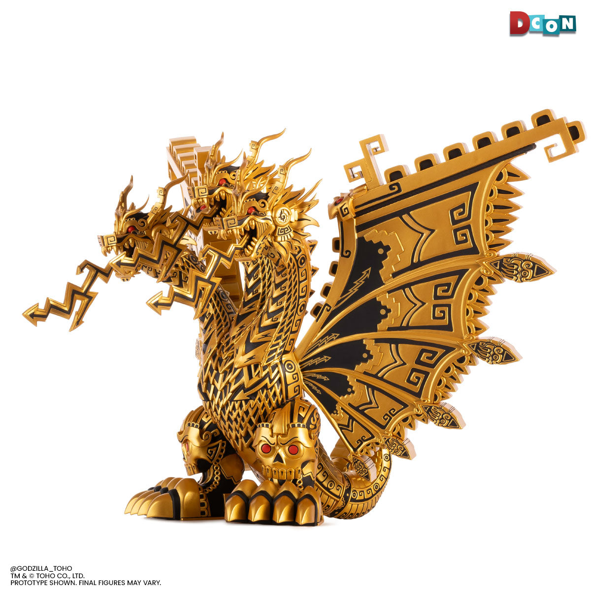 King Ghidorah - Vinyl Designer Figure by Urban Aztec - Golden Dragon Variant