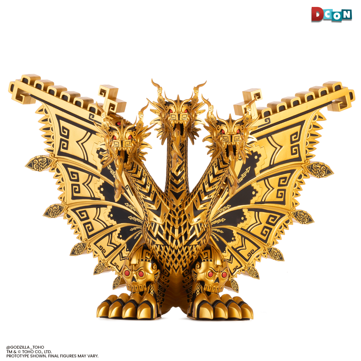 King Ghidorah - Vinyl Designer Figure by Urban Aztec - Golden Dragon Variant