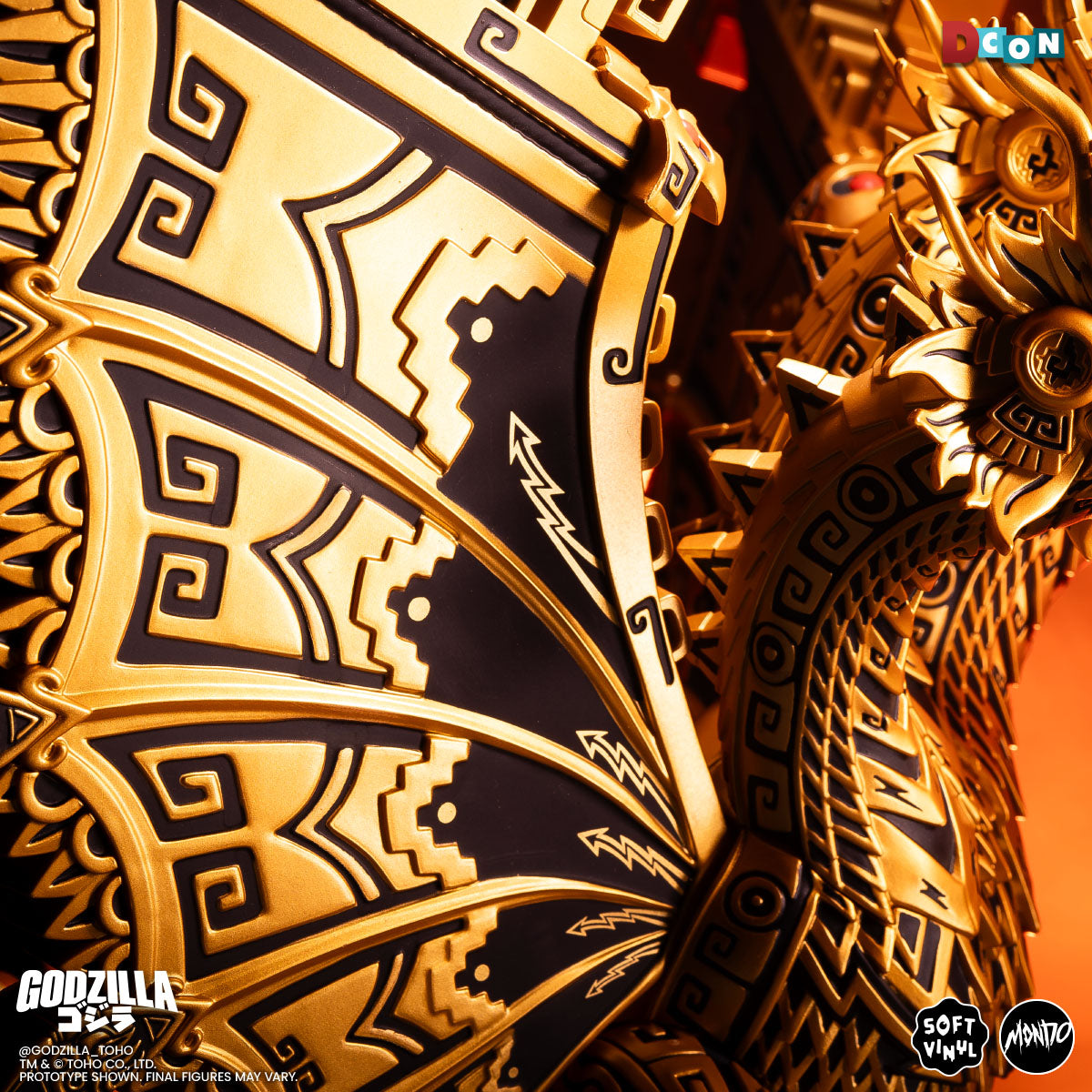 King Ghidorah - Vinyl Designer Figure by Urban Aztec - Golden Dragon Variant