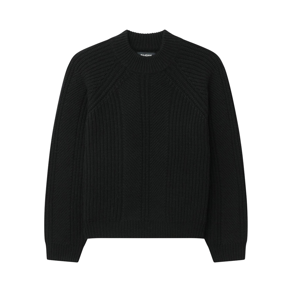 Cashmino Textured Crewneck Sweater