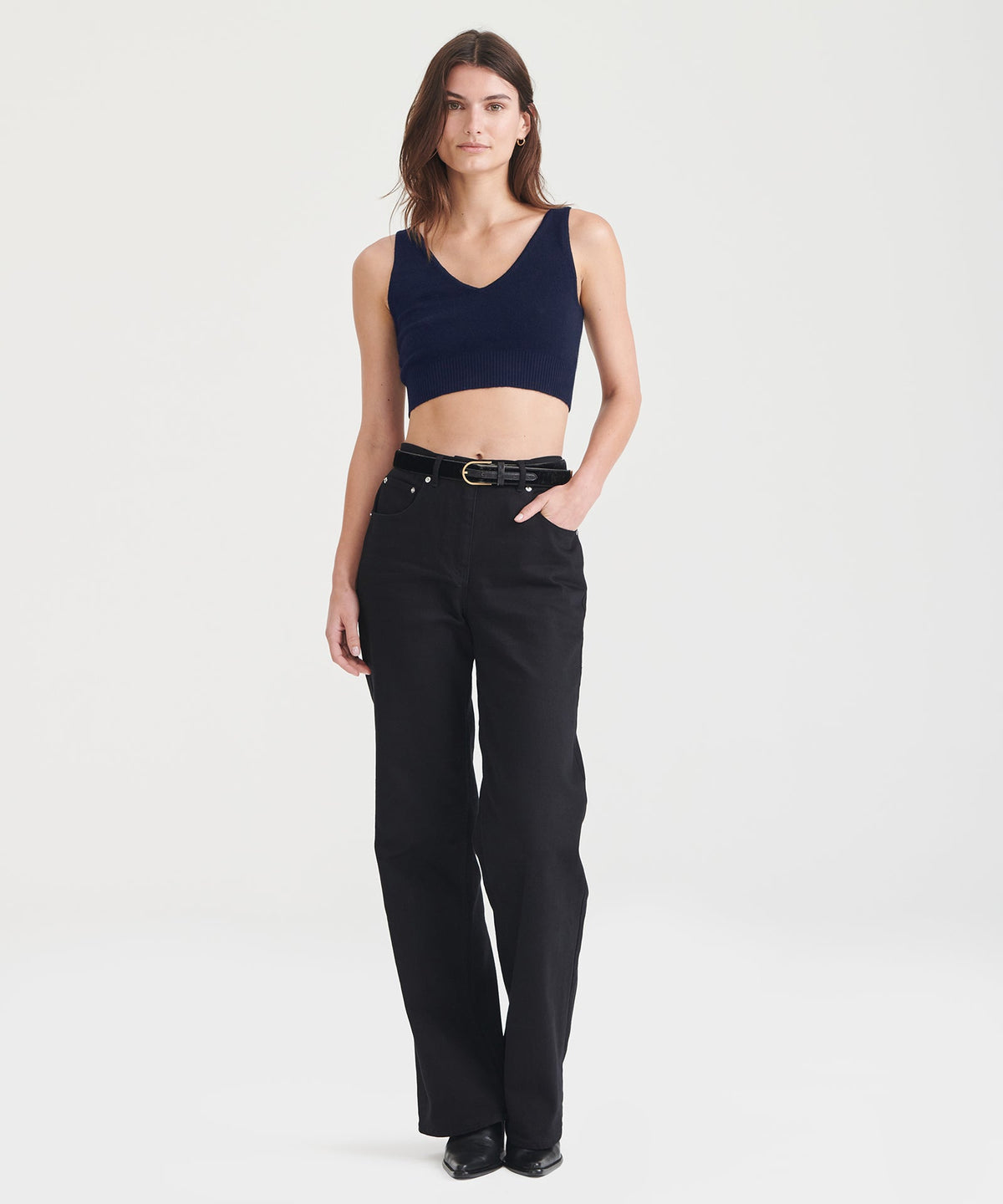 Signature Cashmere Longline Bra Tops