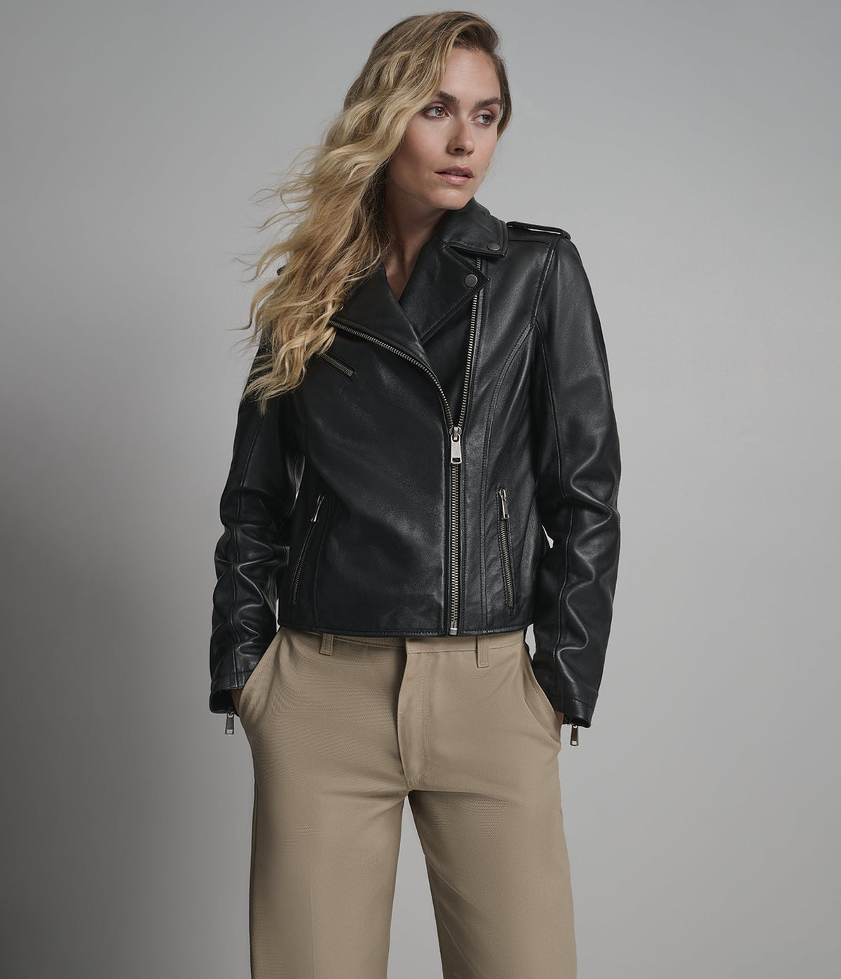 Madeline Quilted Moto Jacket