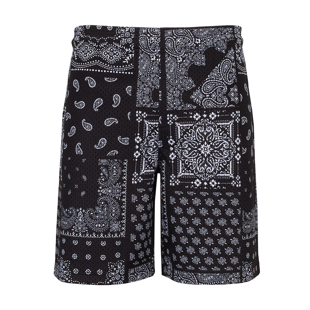 Printed Mesh Short Patchwork Paisly - Mens