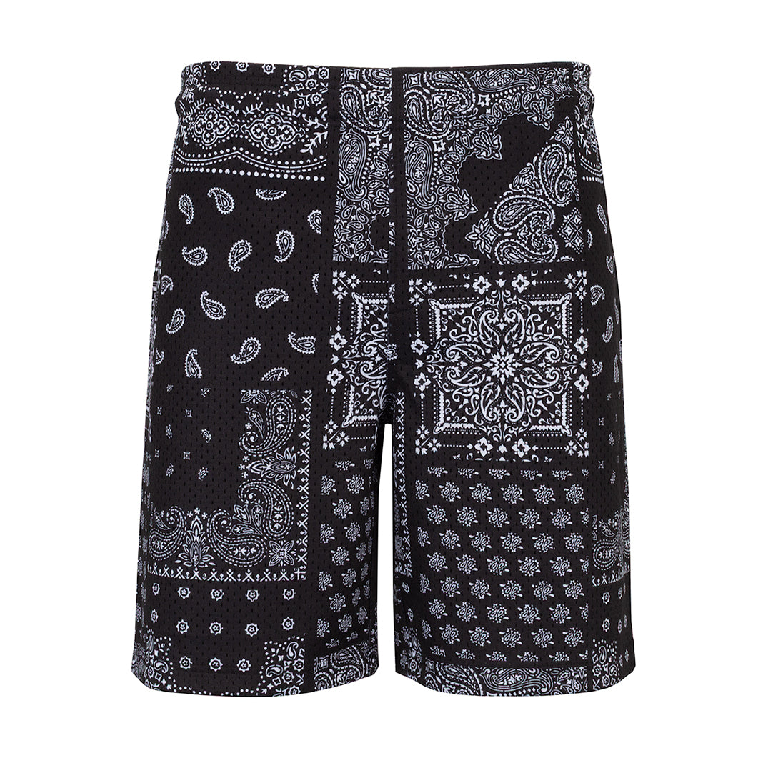 Printed Mesh Short Patchwork Paisly - Mens