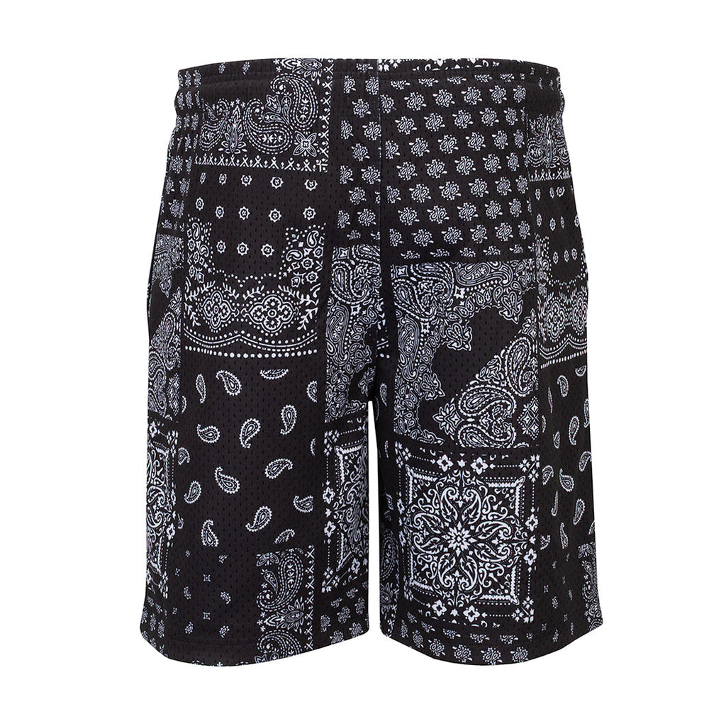 Printed Mesh Short Patchwork Paisly - Mens