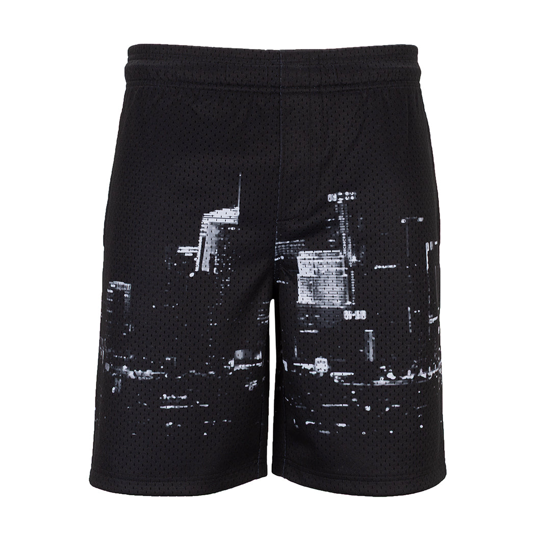 Printed Mesh Short Skyline - Mens