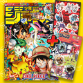 Weekly Shonen Jump 36 37 - 2025 One Piece Special Edition + One Piece Clear Bookmark + Jump Stickers Pokemon with One Piece Sakamoto Days Blue Box