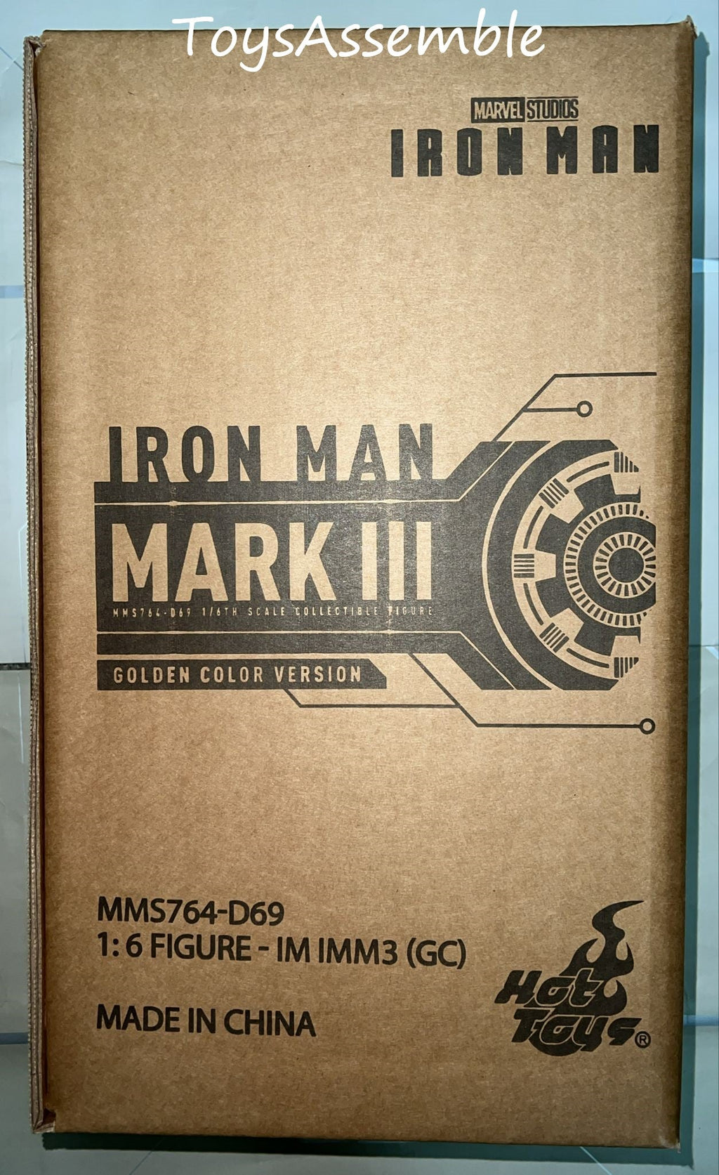 READY🔥Hot Toys MMS764D69 Iron Man Mark III (Golden Color Version) 1/6th scale Collectible Figure