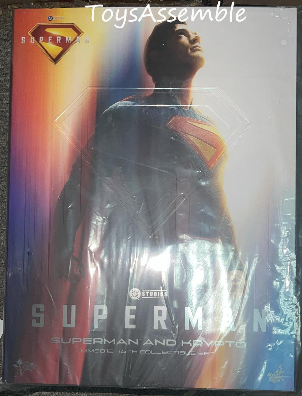 READY🔥Hot Toys MMS812 Superman 1/6th Scale Superman & Krypto Collectible Set