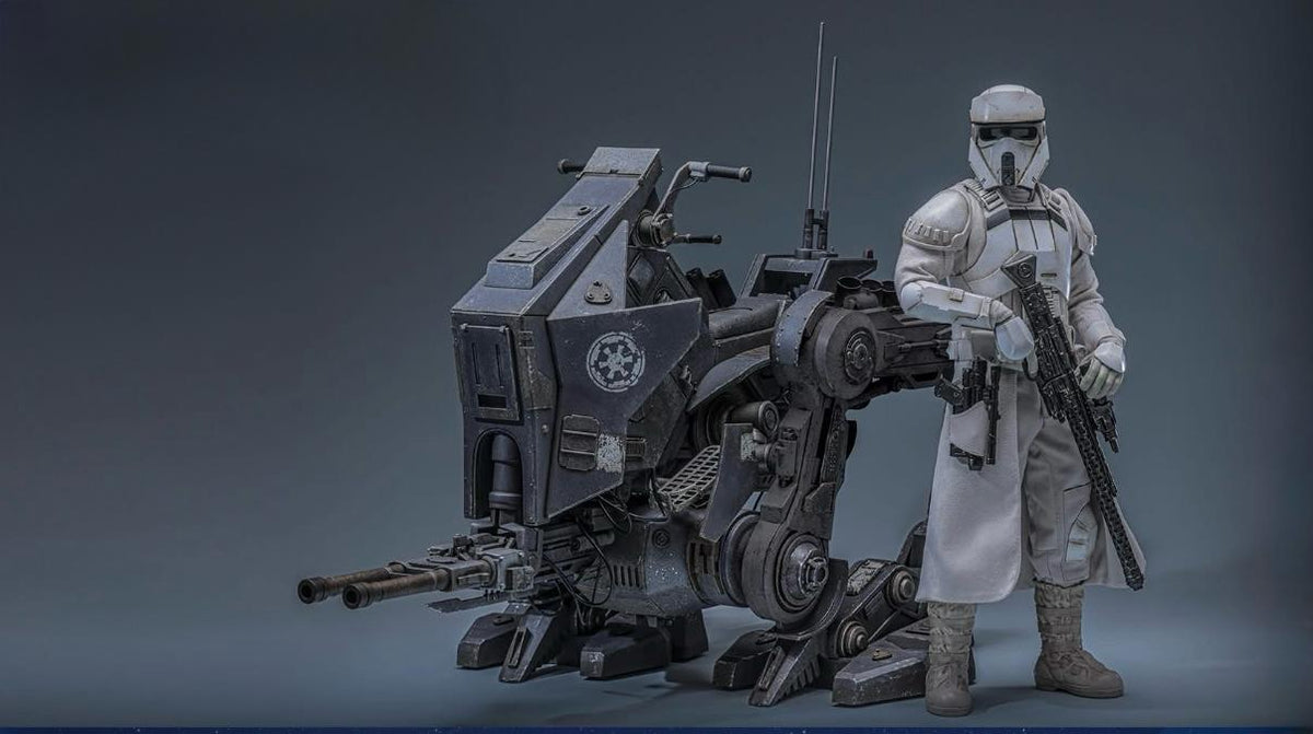 Preorder🔥Hot Toys MMS875 Star Wars: The Mandalorian Grogu - Imperial Remnant AT-RT Driver and AT-RT 1/6th Scale Collectible Set