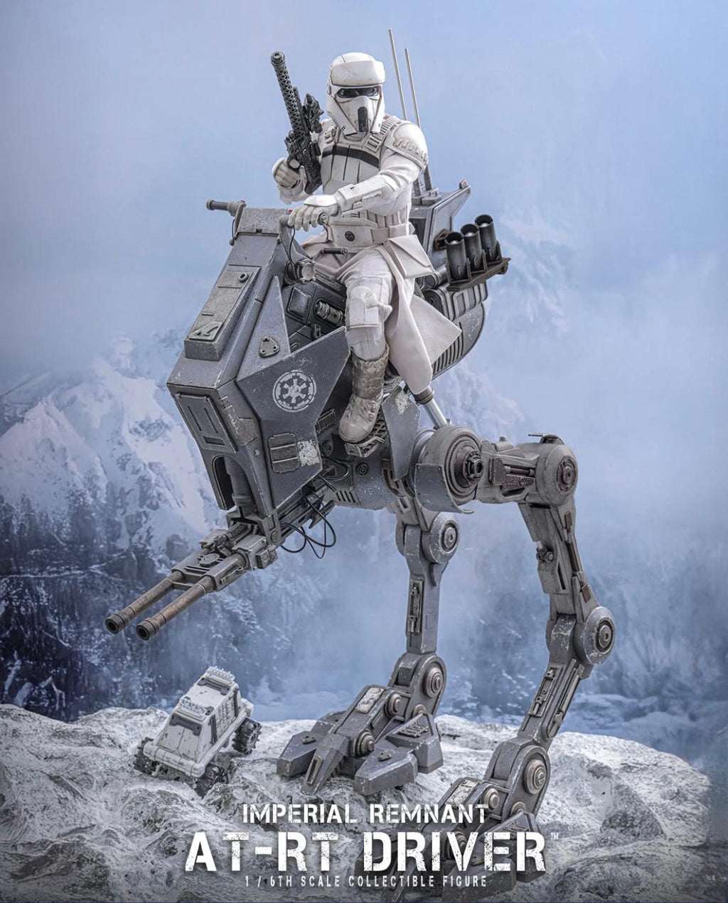 Preorder🔥Hot Toys MMS875 Star Wars: The Mandalorian Grogu - Imperial Remnant AT-RT Driver and AT-RT 1/6th Scale Collectible Set