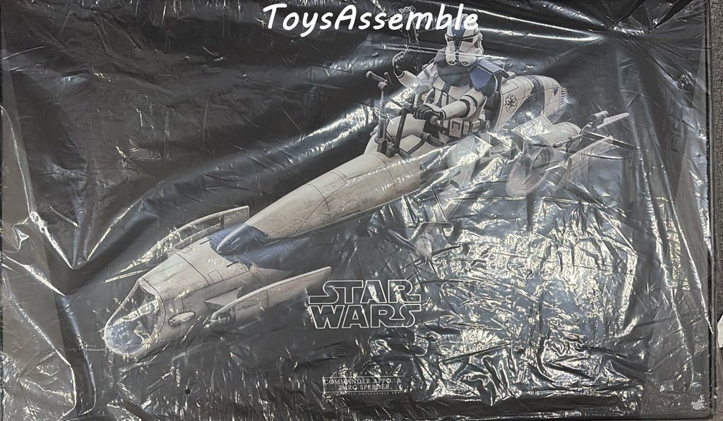READY🔥Hot Toys TMS076 STAR WARS THE CLONE WARS 1/6 COMMANDER APPO & BARC SPEEDER