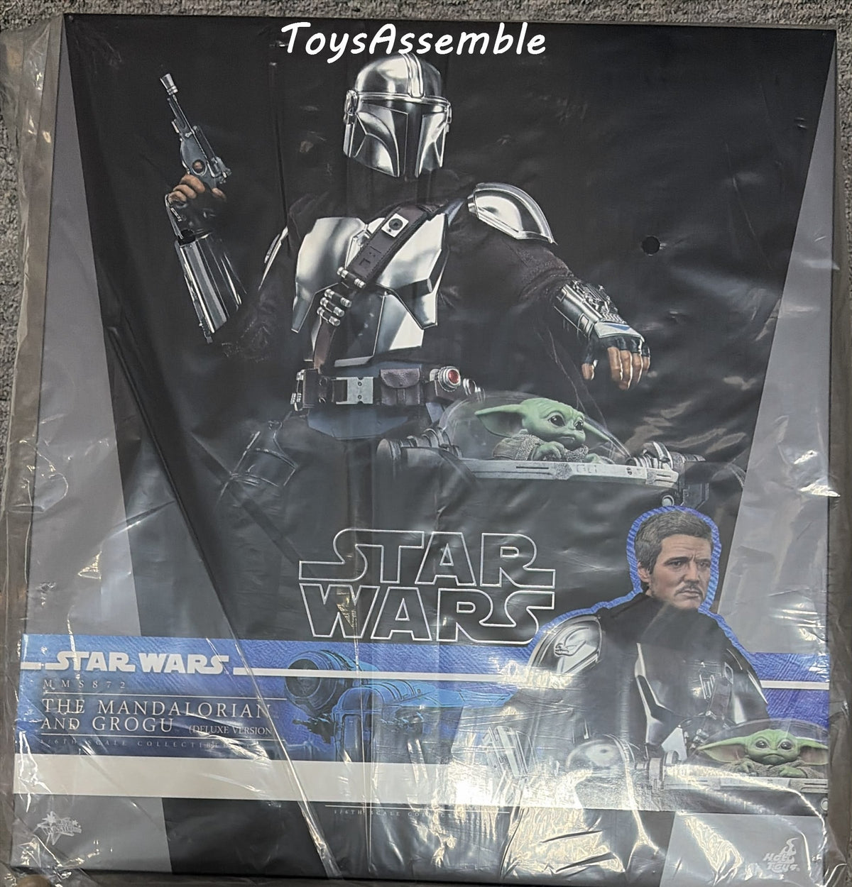 READY🔥Hot Toys MMS872 Star Wars: The Mandalorian & Grogu - The Mandalorian & Grogu Collectible Set (Deluxe Version)