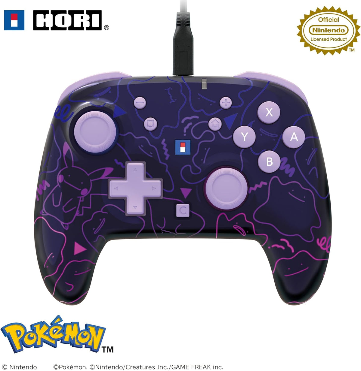 Wired Horipad TURBO for Nintendo Switch and Switch 2 - Metamon [Pre-Order Apr 2026]