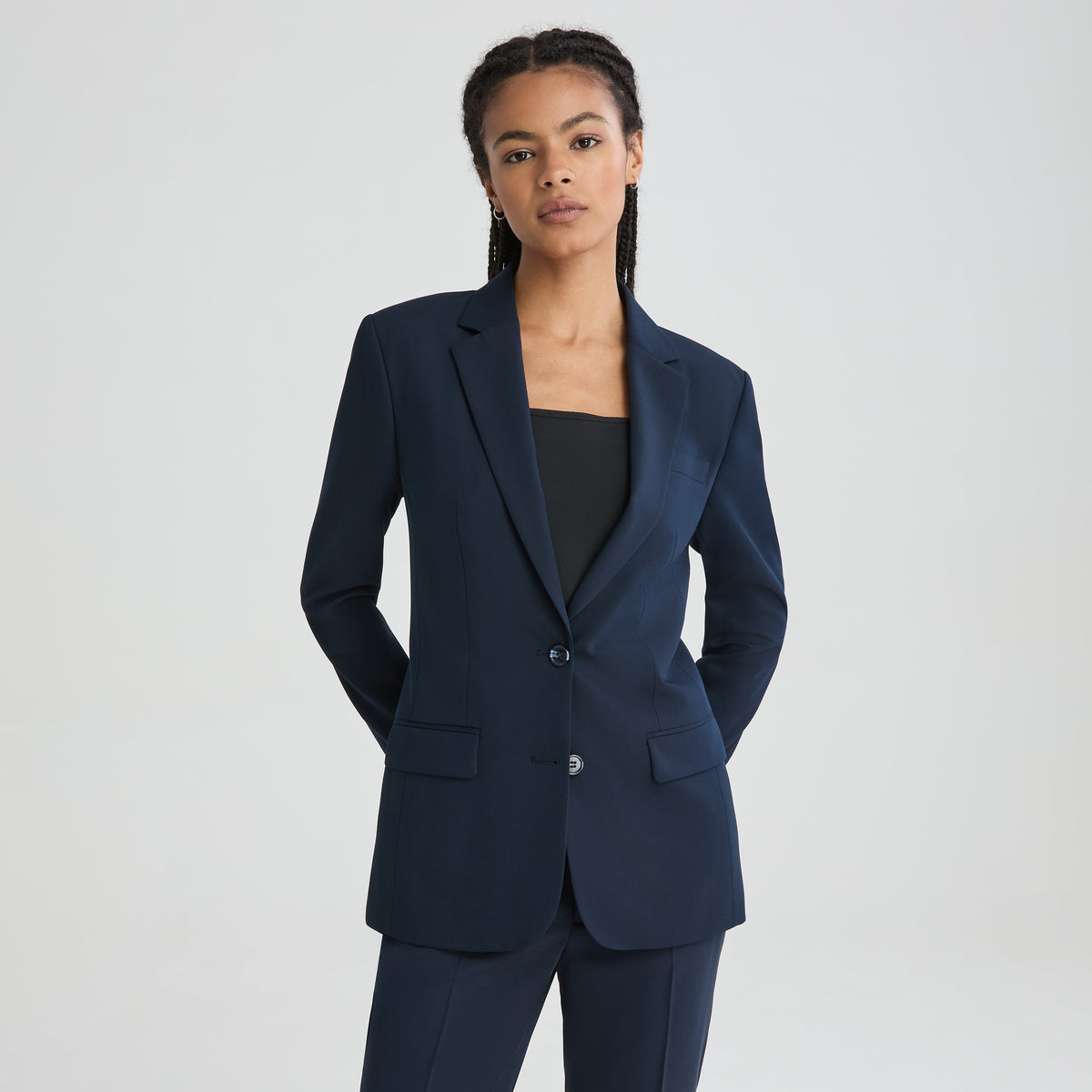 Women's Navy Blue Suit Jacket