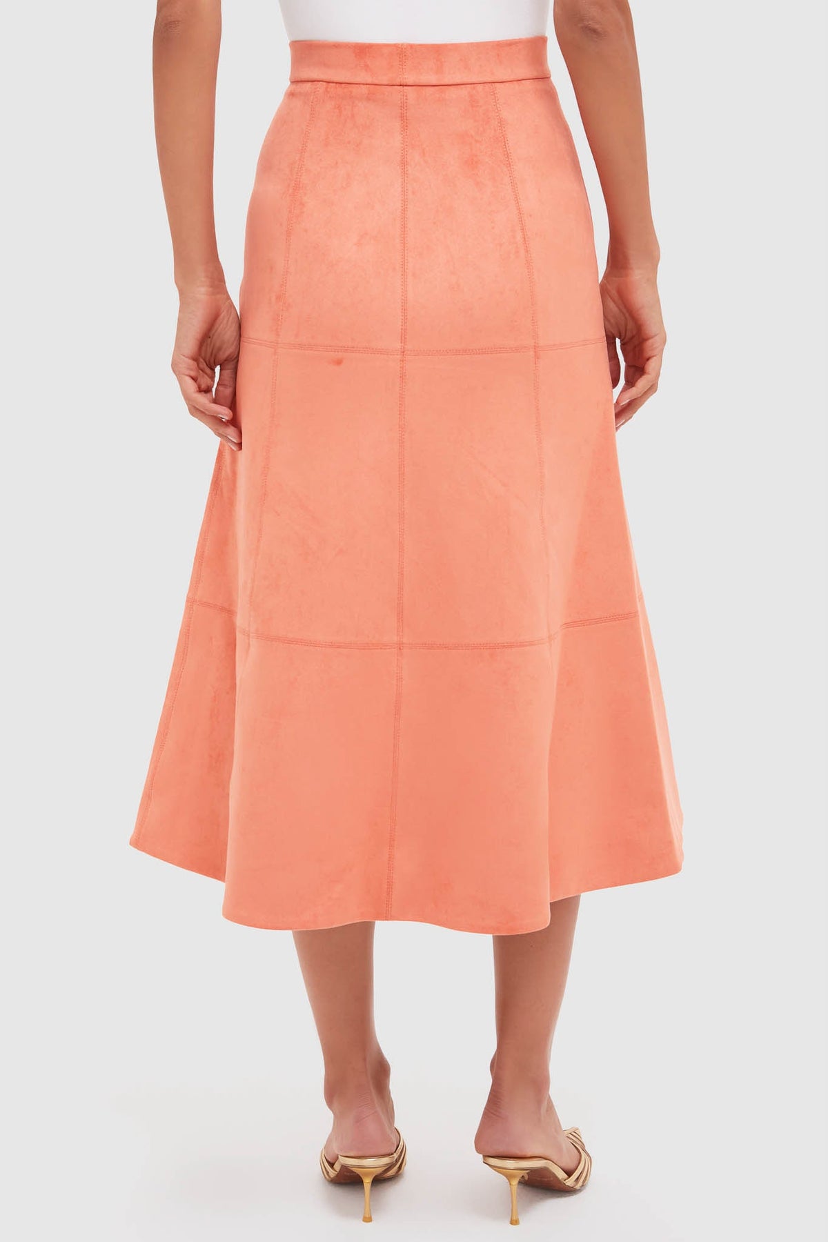 Amber Suede Bently Midi Skirt