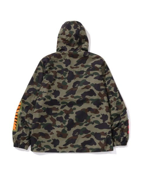 A BATHING APE 连帽拉链卫衣 1ST CAMO SHARK 宽松版 绿色