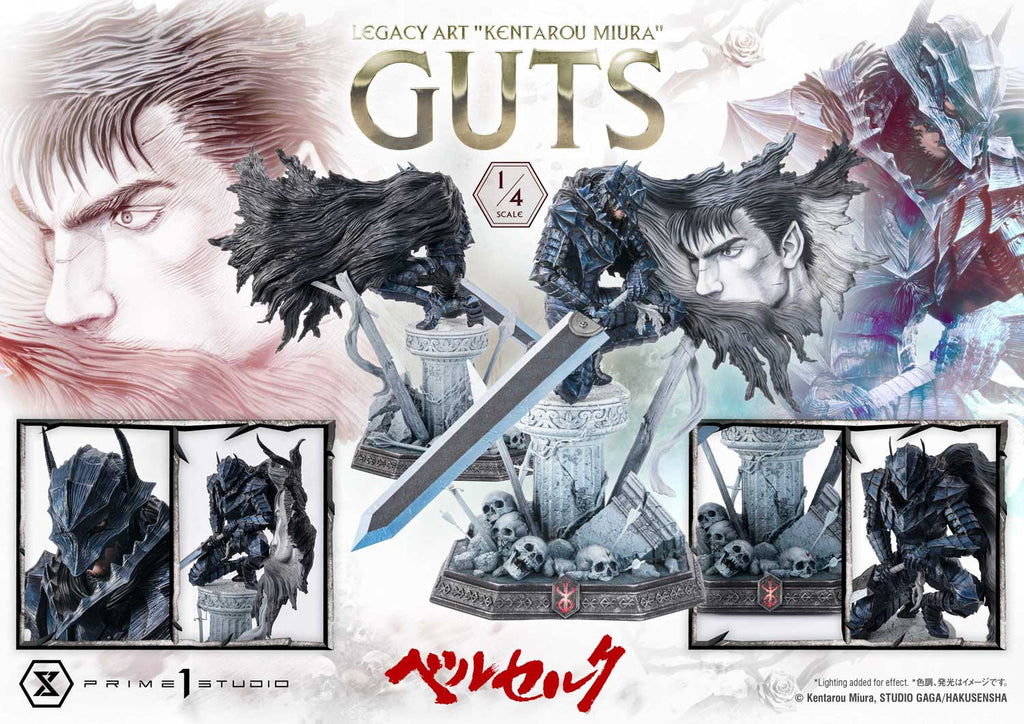 Berserk Legacy Art “Kentarou Miura”: Guts 1/4 Scale Bonus Version