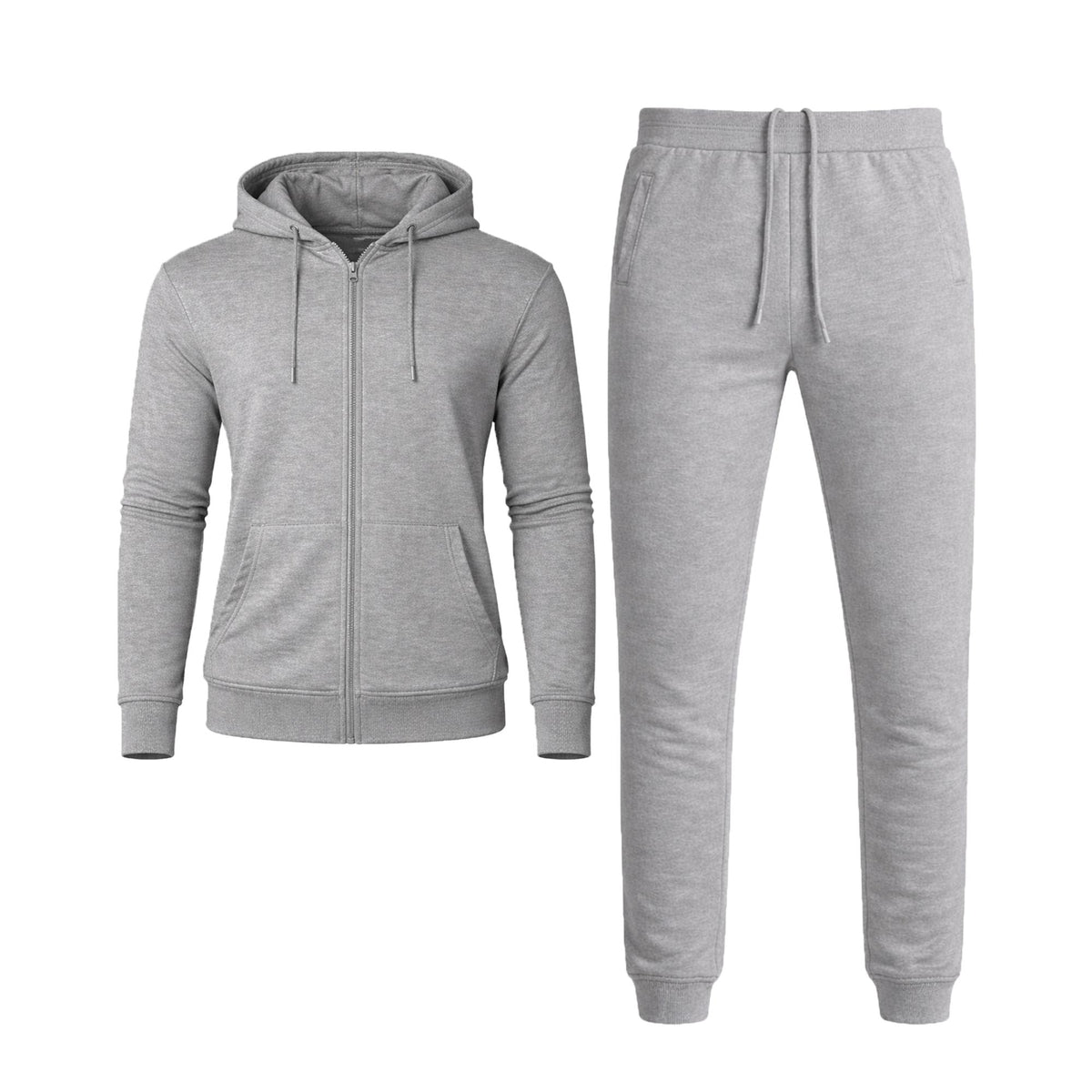 Blu Rock Men's French Terry Zip Up  Hoodie & Jogger Set