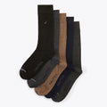 Nautica Mens Solid Ribbed Dress Socks, 5-Pack
