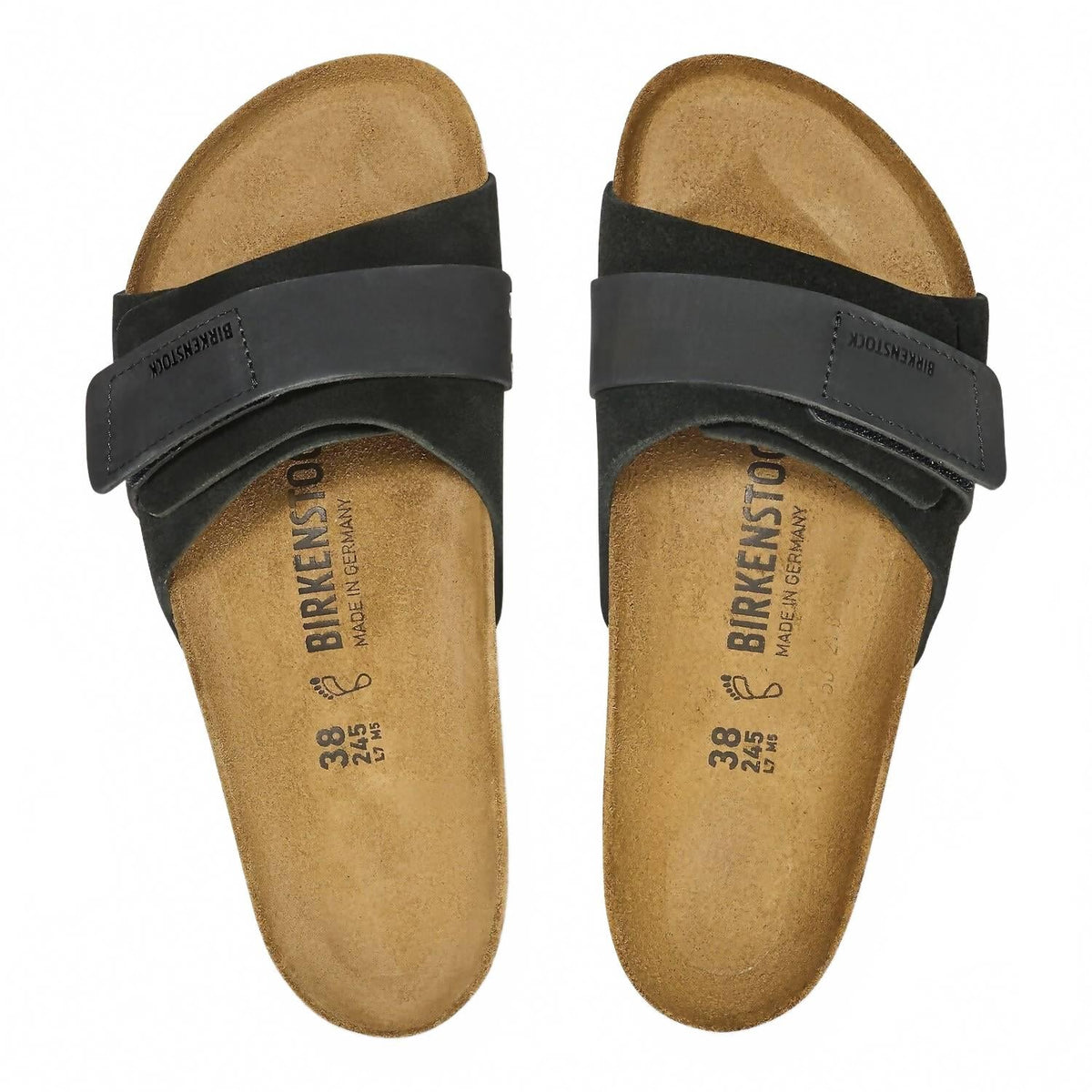 Unisex Oita Modern Sandal In Black Suede