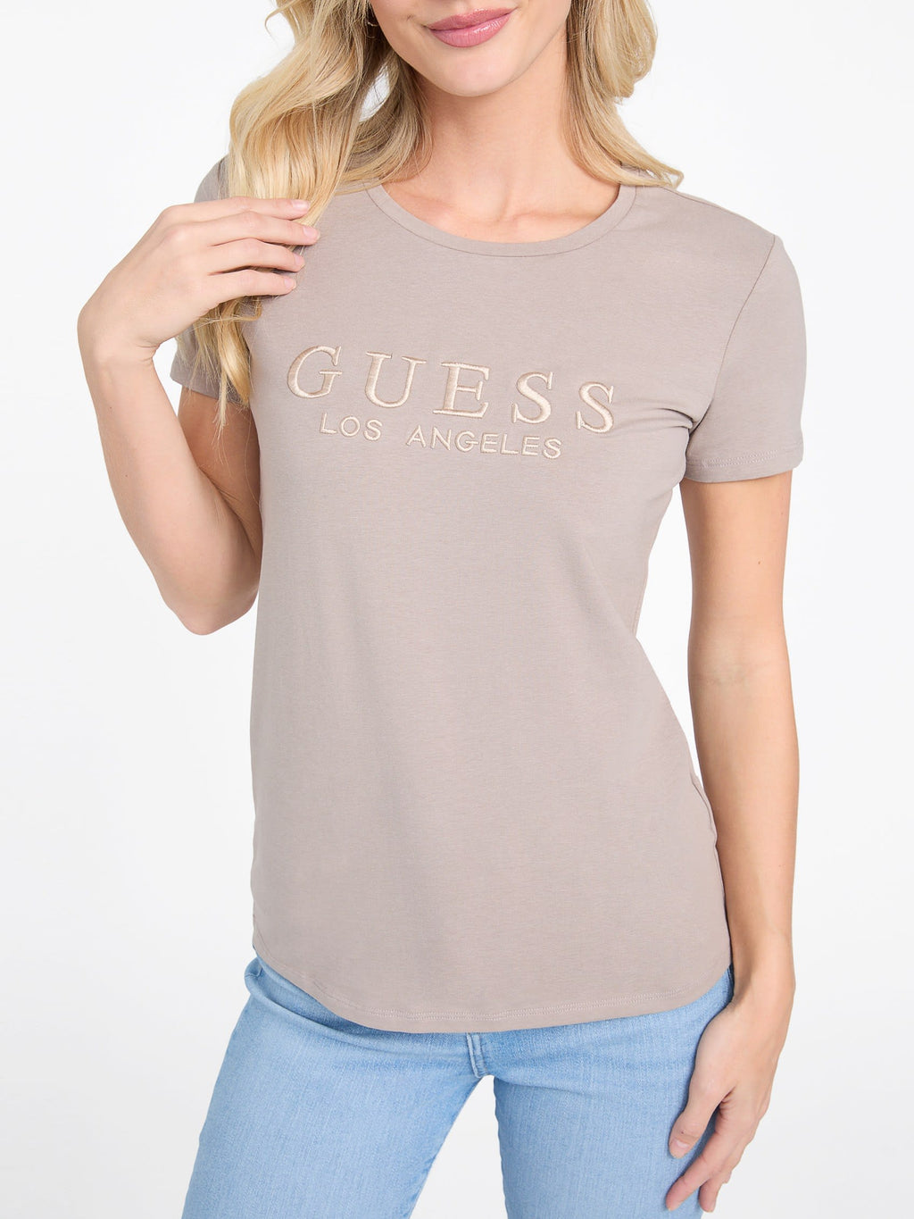 Lizza Embroidered Logo Tee