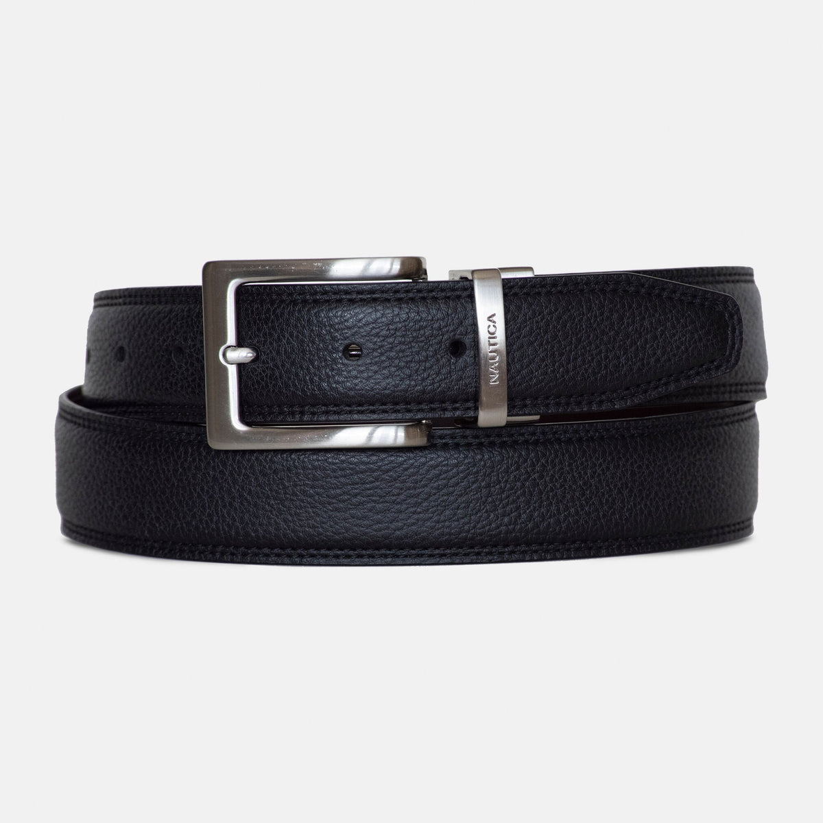 Nautica Mens Reversible Leather Belt