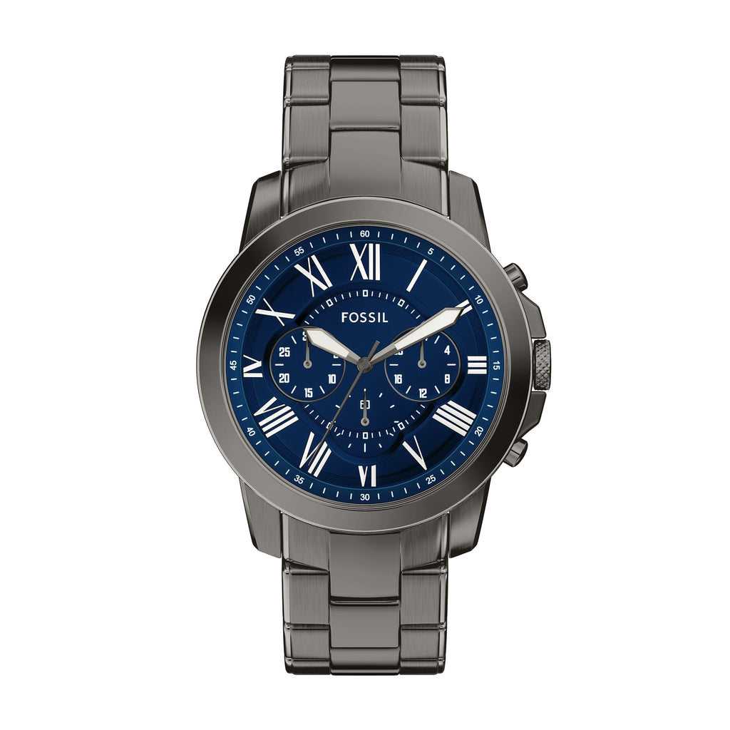 Fossil Men's Grant 44mm Chronograph Gunmetal Stainless Steel Watch