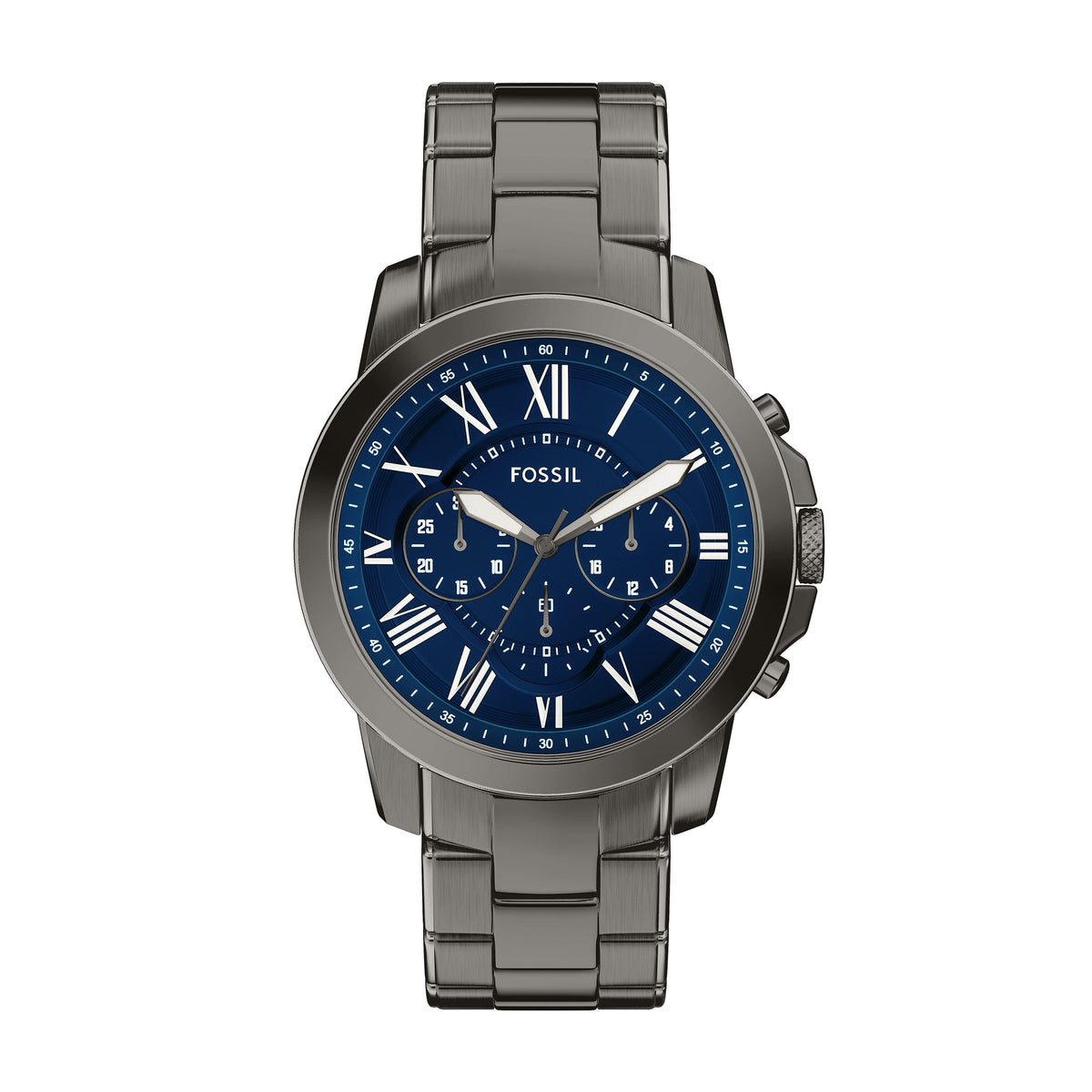 Fossil Men's Grant 44mm Chronograph Gunmetal Stainless Steel Watch