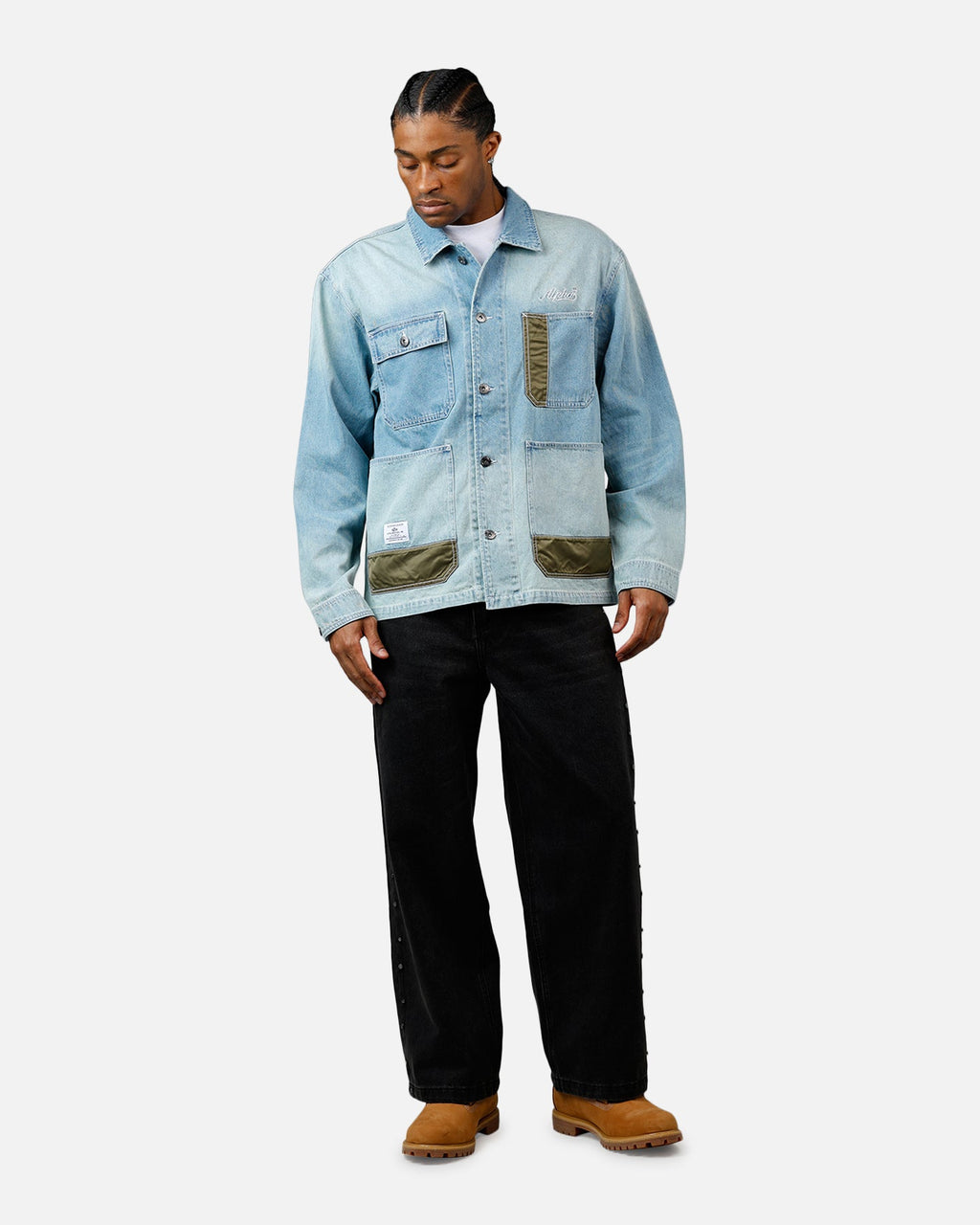 Alpha Industries Denim Relaxed Chore Coat Denim Blue