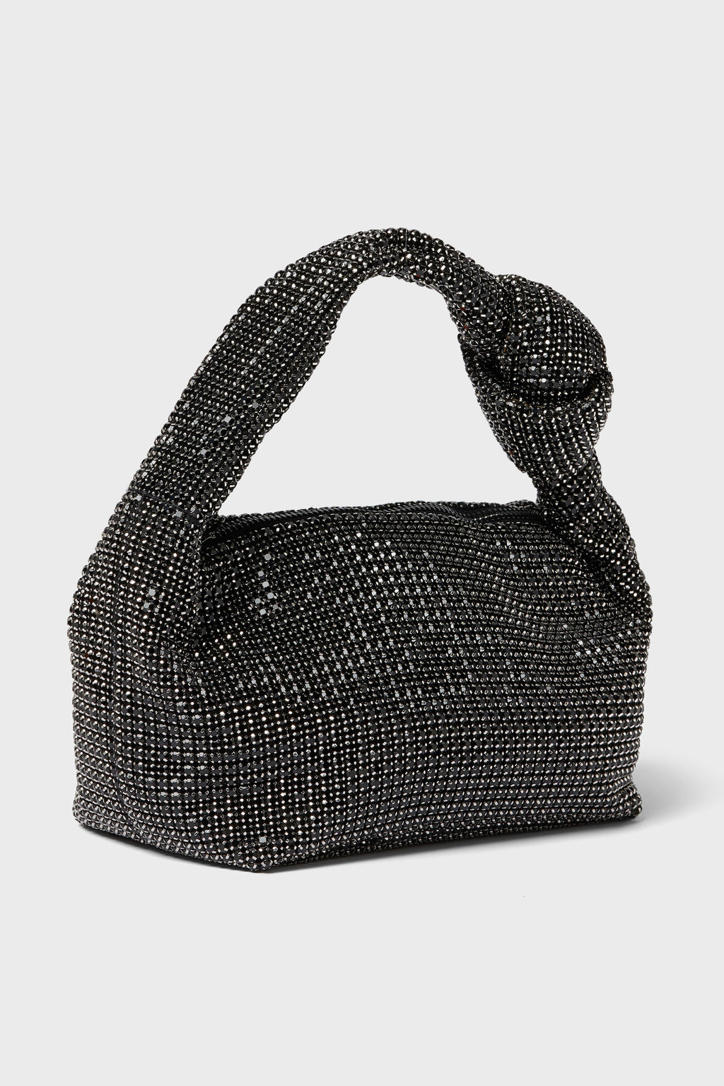 Black Polly Crystal Shoulder Bag