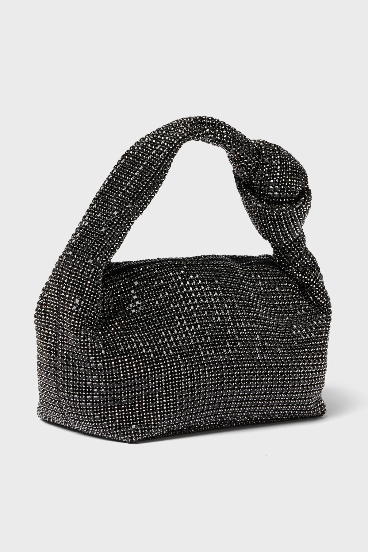 Black Polly Crystal Shoulder Bag