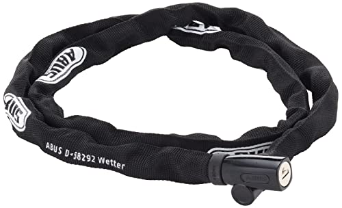 Abus 超轻便自行车链条锁 公路车钥匙锁 防刮肩背式 4804K 黑色 110cm