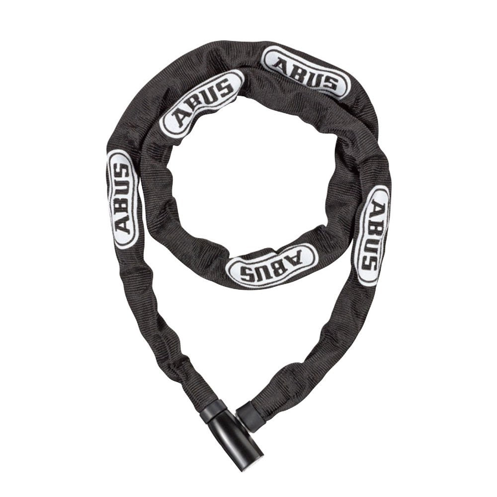 Abus 超轻便自行车链条锁 公路车钥匙锁 防刮肩背式 4804K 黑色 110cm