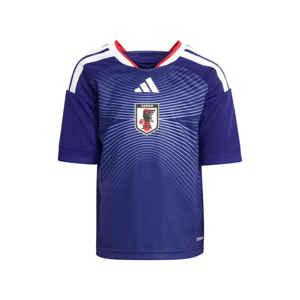 Adidas 日本国家队儿童主场复刻球衣套装 清凉干爽ClimaCool 2026 日本蓝/灰蓝