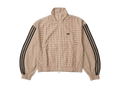 adidas 女士格纹运动夹克 Crystal Linen