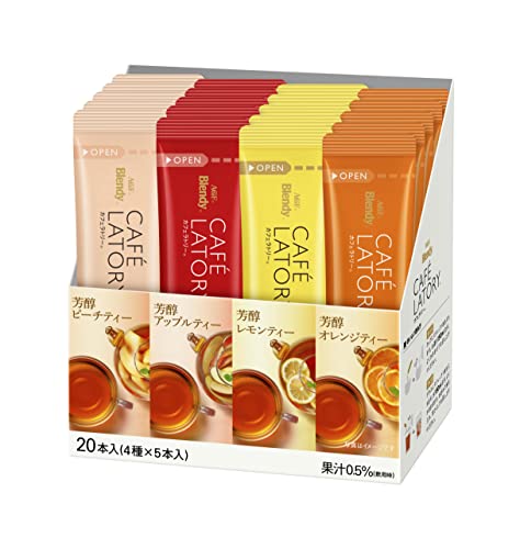 AGF Blendy Coffeeratory 水果红茶综合条装 20支（柠檬/蜜桃/苹果/橙子）