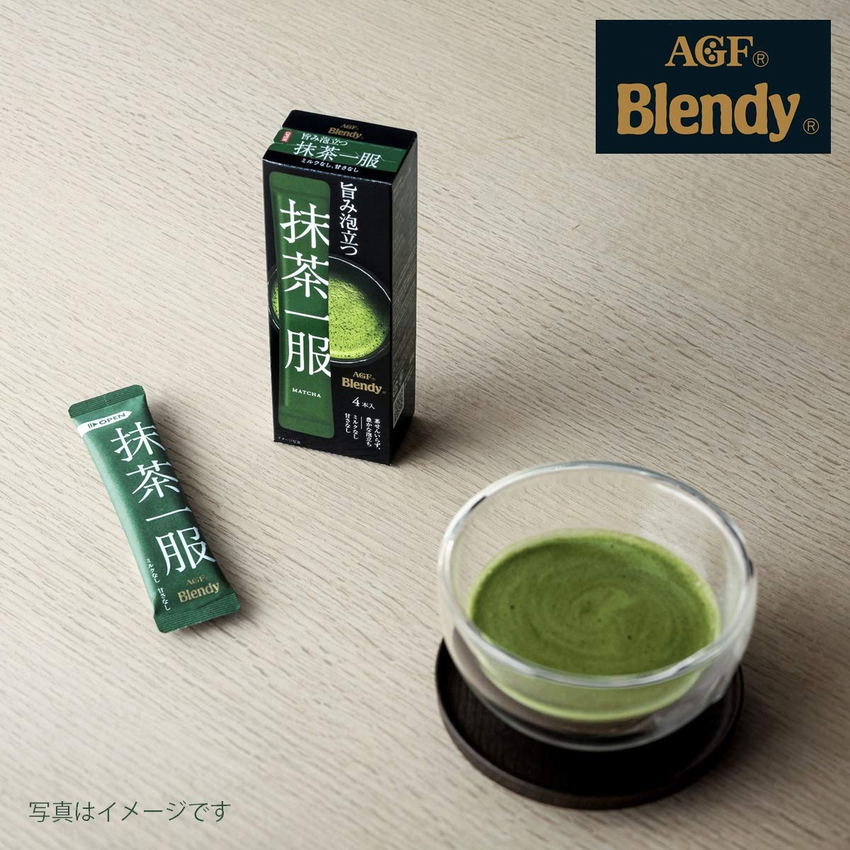 AGF Blendy 无糖抹茶粉冲饮条 4条×6盒 7.5g×24条
