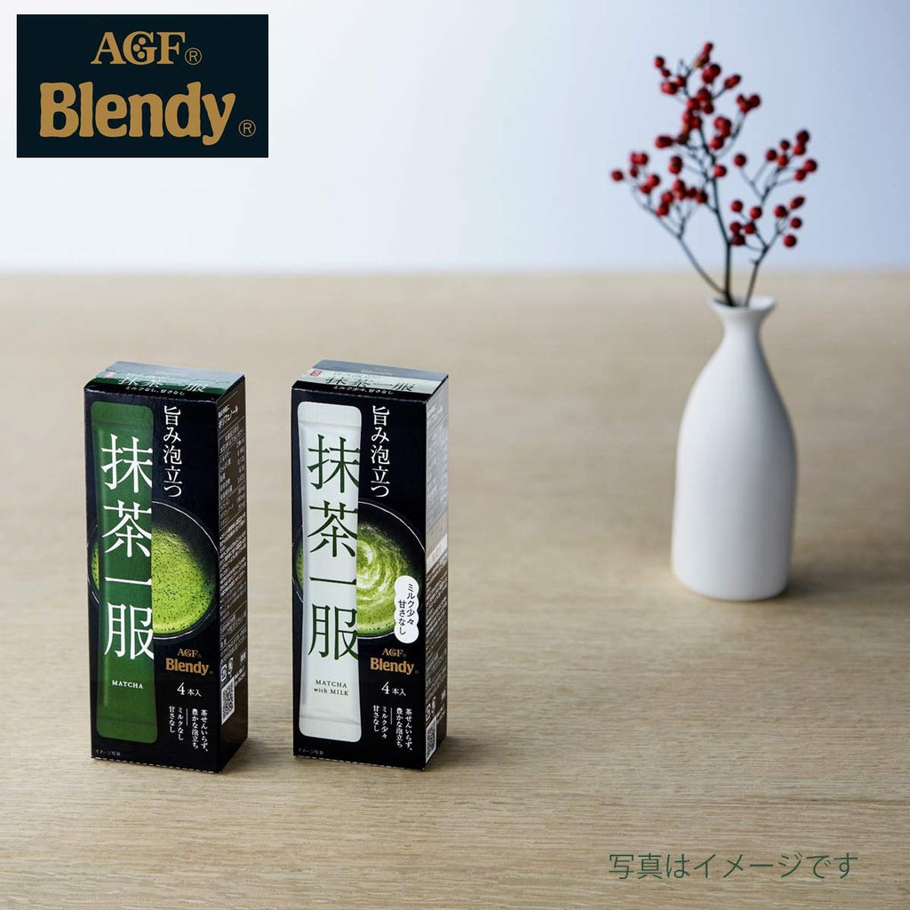 AGF Blendy 无糖抹茶粉冲饮条 4条×6盒 7.5g×24条