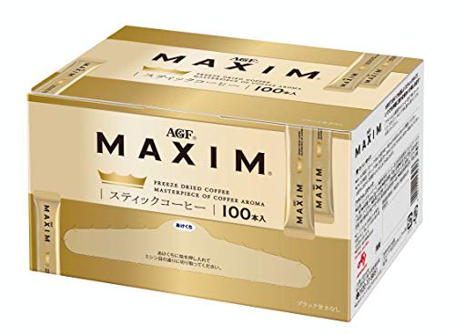 AGF Maxim 速溶黑咖啡条 即溶黑咖啡棒 日本进口 100条装