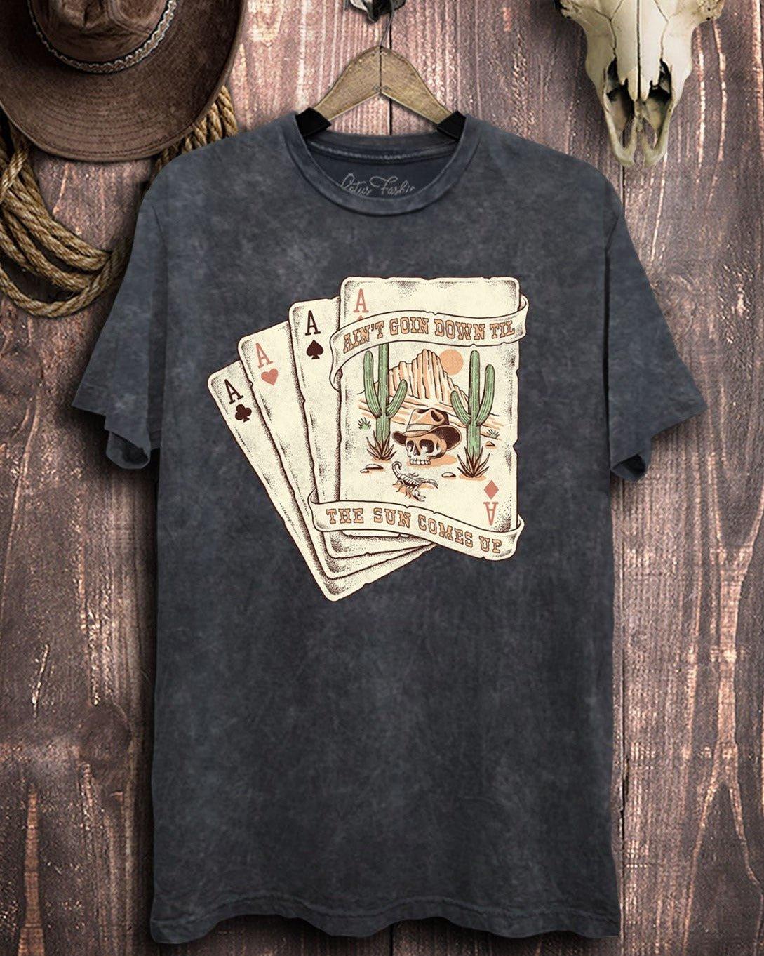 Ain't Going Down Till Graphic Tee - Black