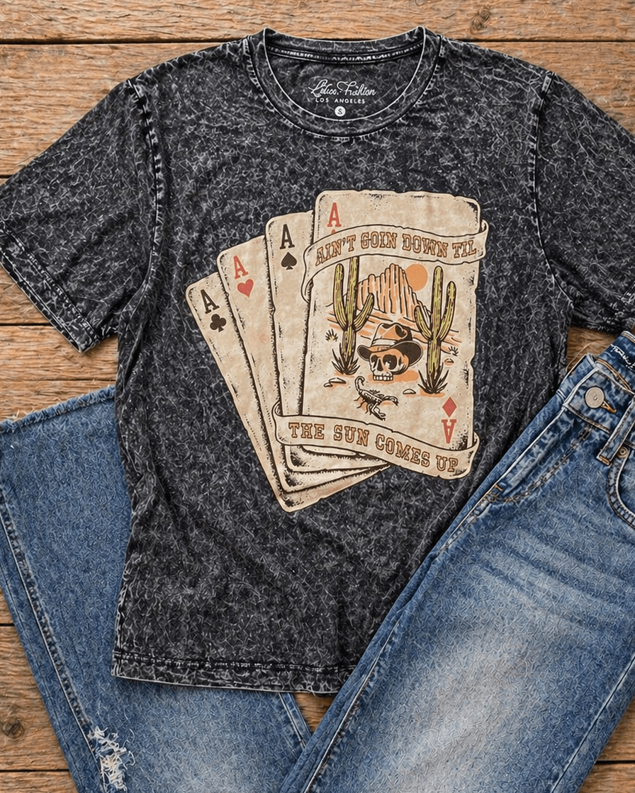 Ain't Going Down Till Graphic Tee - Black