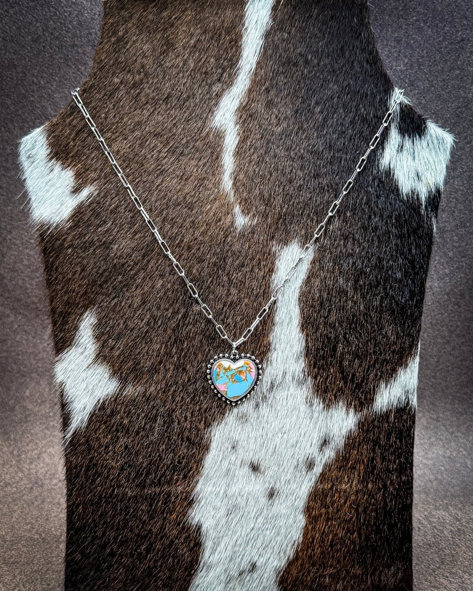 Amara Stone Heart Fashion Necklace