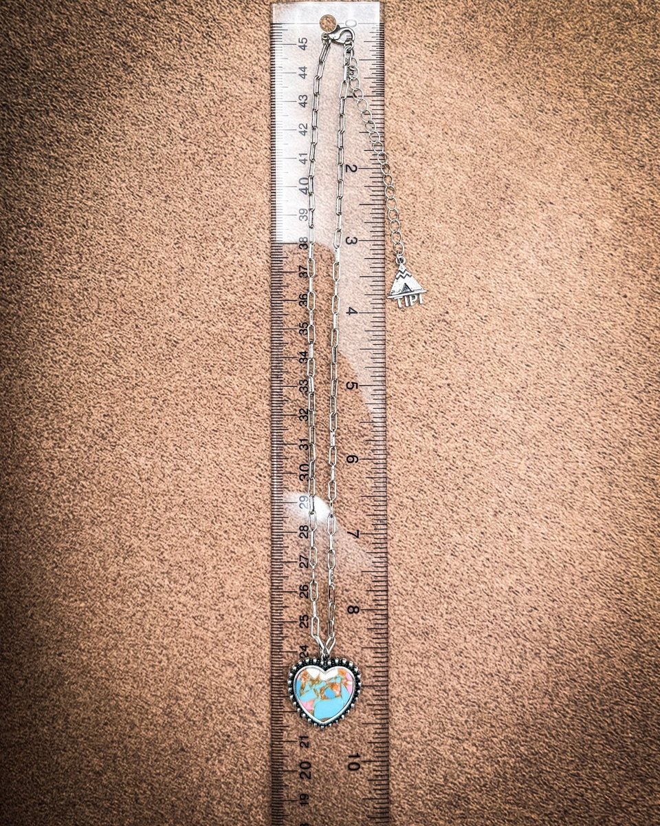 Amara Stone Heart Fashion Necklace