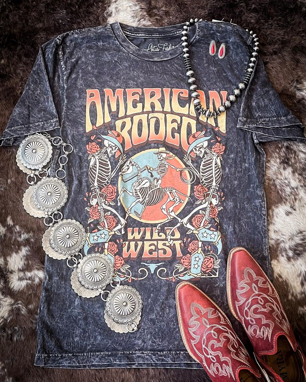 American Rodeo Graphic Tee - Black