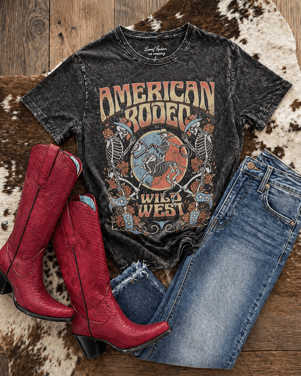 American Rodeo Graphic Tee - Black