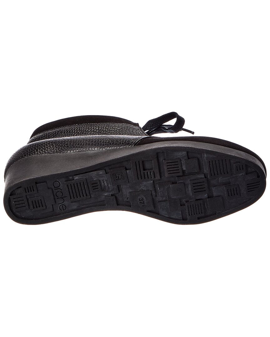 Arche Hablo Leather Wedge Bootie