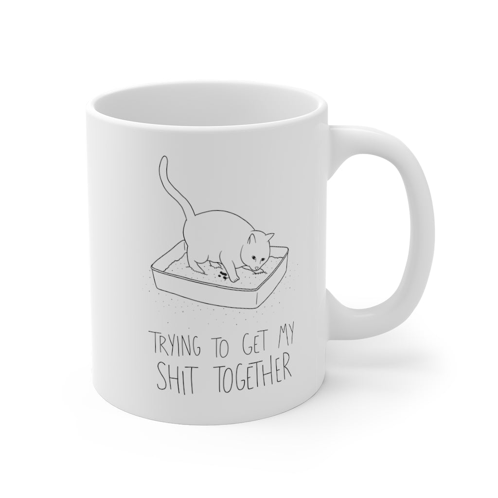 Shit Together Cat Mug