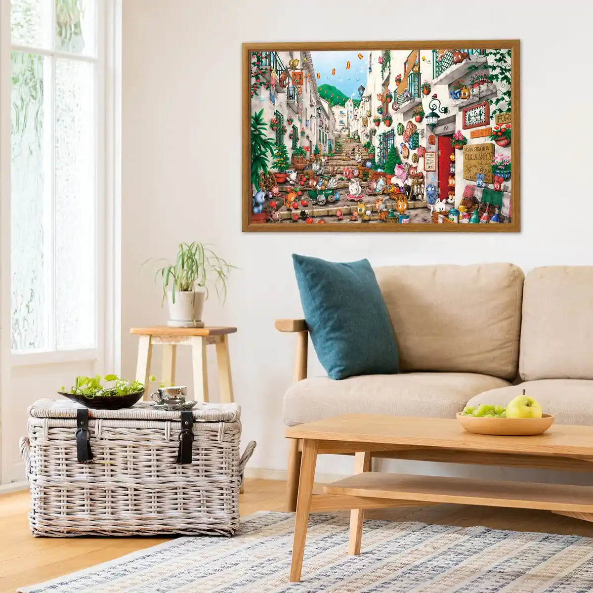 1000 片拼图  Yoshioka Hideki España 猫 (50X75Cm)