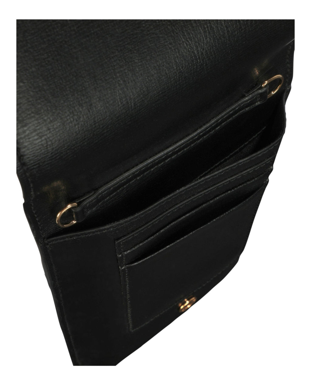 Logo Leather Convertible Crossbody Mobile Bag